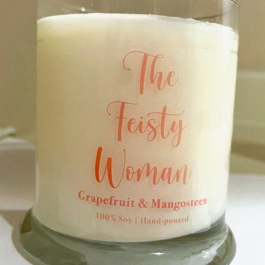 The Feisty Woman Candle - Grapefruit & Mangosteen